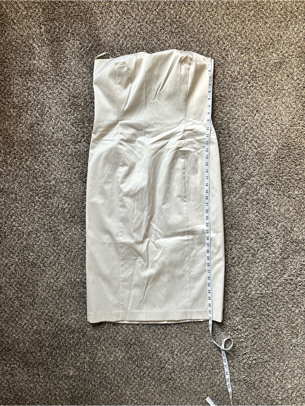 Isaac Mizrahi for Target Ivory Strapless Sheath Dress